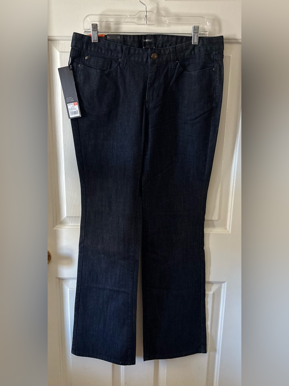 Women Mossimo Dark Wash Blue Bootcut Jeans NWT SZ 10 - Picture 2 of 8